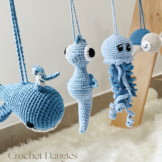 Under The Sea Blue Dangles